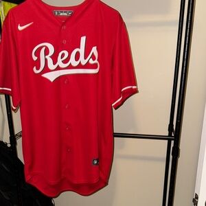 Nike Red Baseball Jersey with 'Reds' Logo